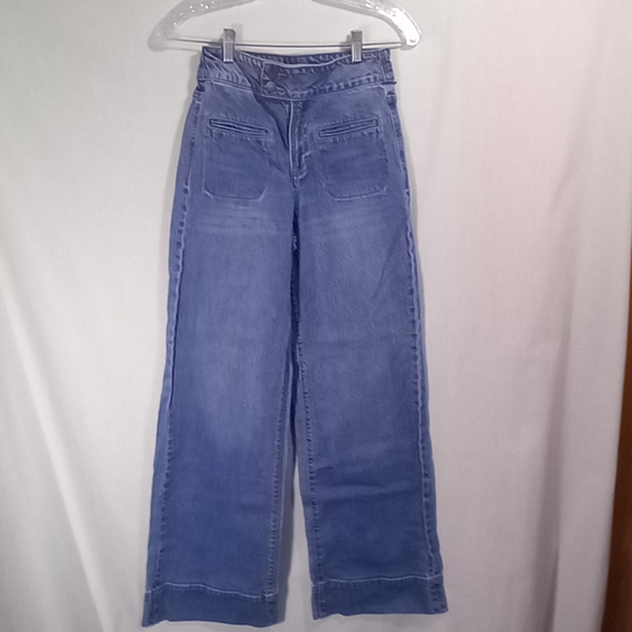 Habitual Mid Rise Pleated Wide Leg Jeans Size 00/24 - Picture 1 of 6